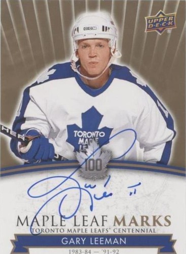 2017 Upper Deck Toronto Maple Leafs Centennial - Gary Leeman #MLM-GL