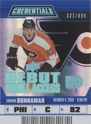 2019-20 Upper Deck Credentials - Connor Bunnaman #116