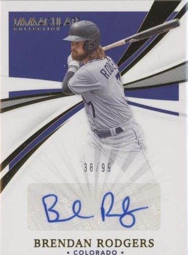 2021 Panini Immaculate Collection - Brendan Rodgers #IS-BR