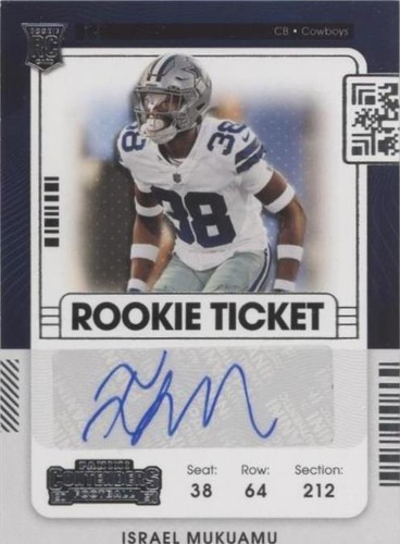 2021 Panini Contenders Israel Mukuamu #249