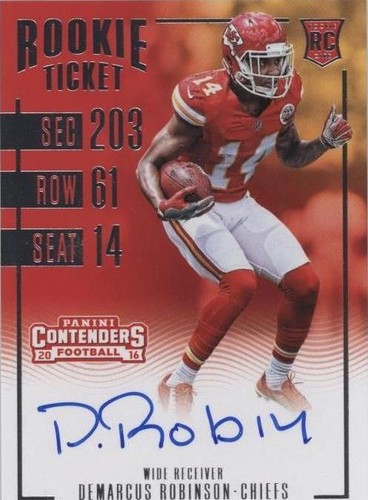 2016 Panini Contenders Demarcus Robinson #337