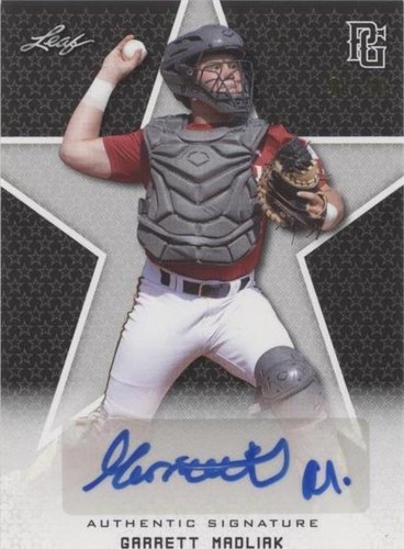 2020 Leaf Perfect Game National Showcase - Garrett Madliak #BA-GM1