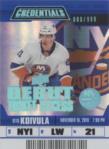 2019-20 Upper Deck Credentials - Otto Koivula #83
