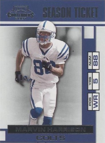 2001 Playoff Contenders Marvin Harrison #36