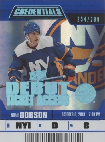2019-20 Upper Deck Credentials - Noah Dobson #141