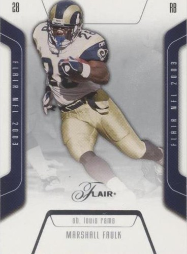 2003 Flair Marshall Faulk #29