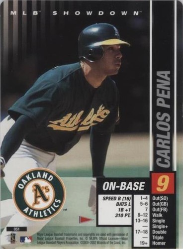 2002 MLB Showdown Pennant Run - Carlos Pena #051