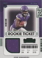 2021 Panini Contenders Kene Nwangwu #RTS-KNW