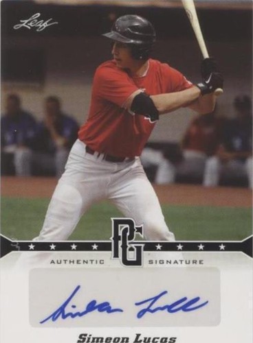 2013 Leaf Perfect Game Showcase - Simeon Lucas #A-SL1
