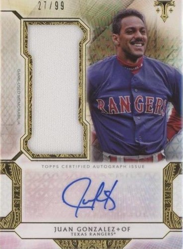 2018 Topps Triple Threads - Juan González #UAJR-JG