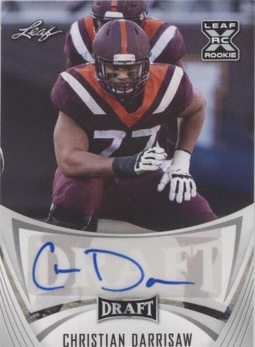 2021 Leaf Draft Christian Darrisaw #BA-CD1