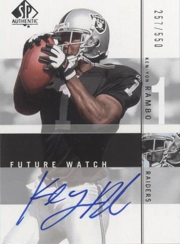2001 SP Authentic Ken-Yon Rambo #138
