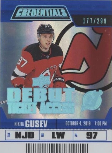 2019-20 Upper Deck Credentials - Nikita Gusev #147