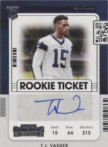2021 Panini Contenders T.J. Vasher #289