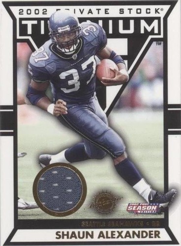 2002 Pacific Private Stock Titanium Postseason Shaun Alexander #123