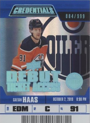 2019-20 Upper Deck Credentials - Gaetan Haas #67