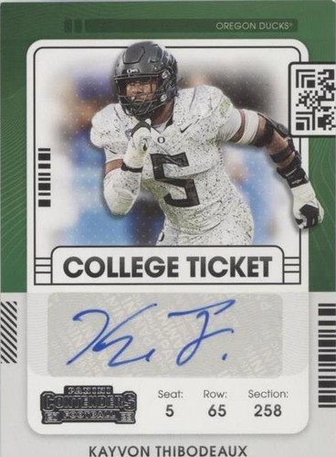 2022 Panini Chronicles Draft Picks Kayvon Thibodeaux #CCT-KTH