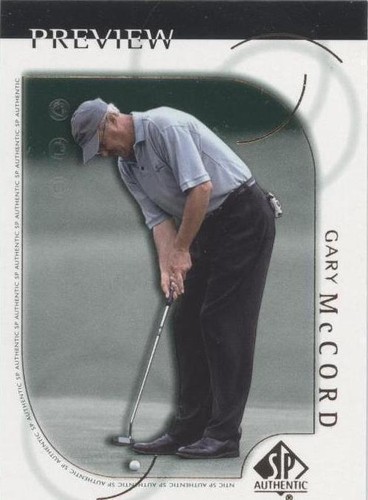 2001 SP Authentic Preview - Gary Mccord #12