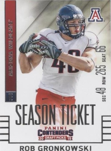 2015 Panini Contenders Draft Picks Rob Gronkowski #87