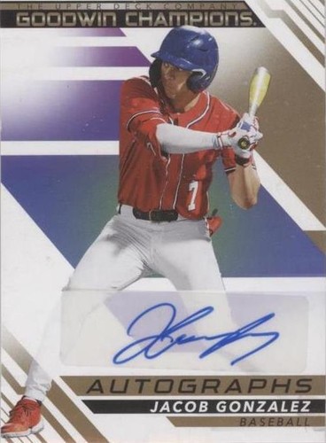 2022 Upper Deck Goodwin Champions - Jacob Gonzalez #A-JG