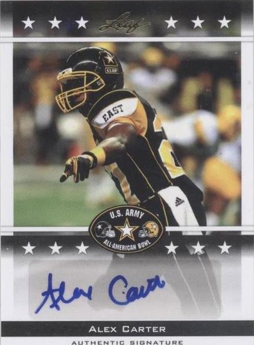 2012 Leaf U.S. Army All-American Bowl Alex Carter #BA-AC1
