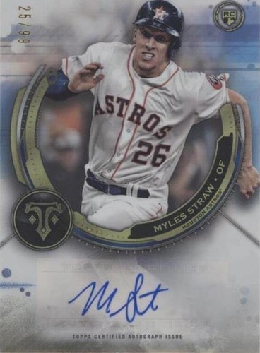 2019 Topps Triple Threads - Myles Straw #RAU-MS