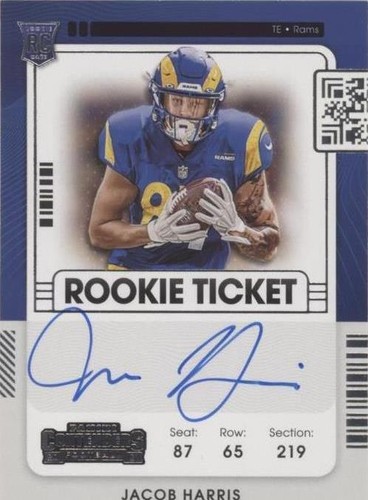 2021 Panini Contenders Jacob Harris #138