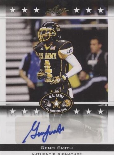 2012 Leaf U.S. Army All-American Bowl Geno Smith #BA-GS1