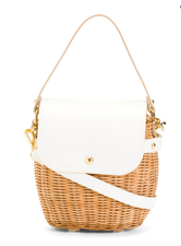 TOMMY BAHAMA Small Picnic Basket Crossbody With Flap White ...