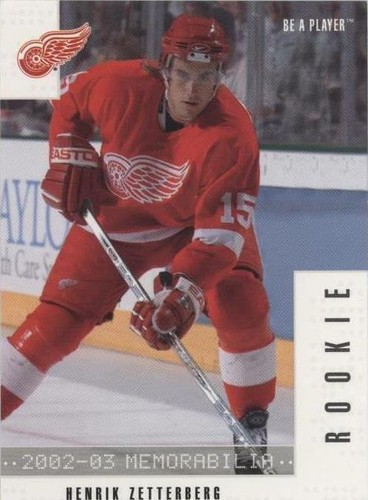 2002-03 In the Game Be A Player Memorabilia - Henrik Zetterberg #286