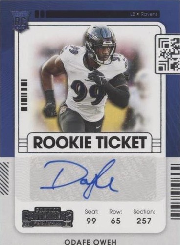 2021 Panini Contenders Odafe Oweh #159