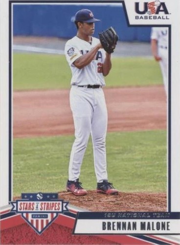 2019 Panini USA Baseball Stars & Stripes - Brennan Malone #40