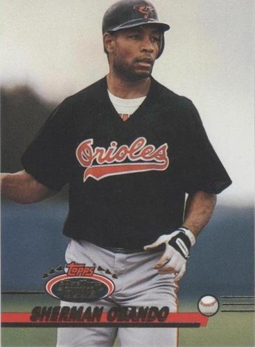 1993 Stadium Club First 1st Day Issue Sherman Obando Orioles 715