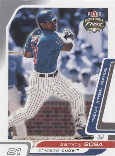2003 Fleer Focus Jersey Edition - Sammy Sosa #71