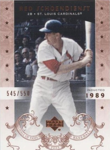 2005 Upper Deck Hall of Fame - Red Schoendienst #61