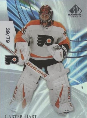 UPPER DECK NHLカード STATURE CARTER HART FLYERS #23 送料無料 中古 IT1 Carter Hart 2020-21 Upper Deck Suit Variation #134