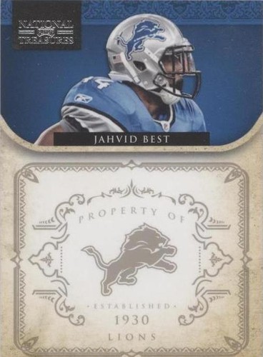 2011 Playoff National Treasures Jahvid Best #49
