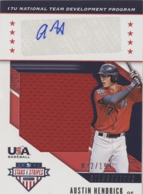 2019 Panini USA Baseball Stars & Stripes - Austin Hendrick #USA-DE