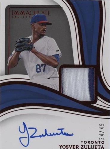 2023 Panini Immaculate Collection - Yosver Zulueta #IMA-YZ