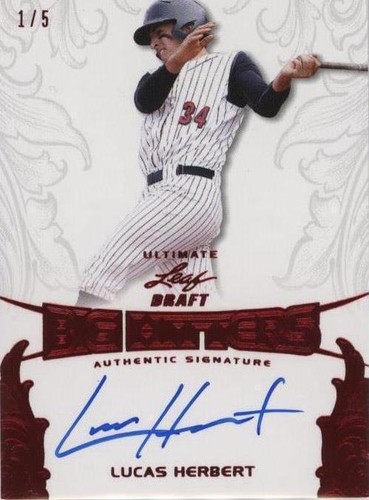 2015 Leaf Ultimate Draft - Lucas Herbert #BH-LH1