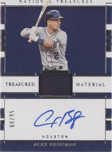 2020 Panini National Treasures - Alex Bregman #TMS-AX