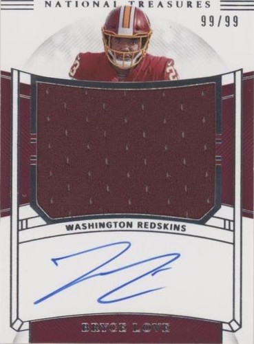 2019 Panini National Treasures Bryce Love #RMS-BL