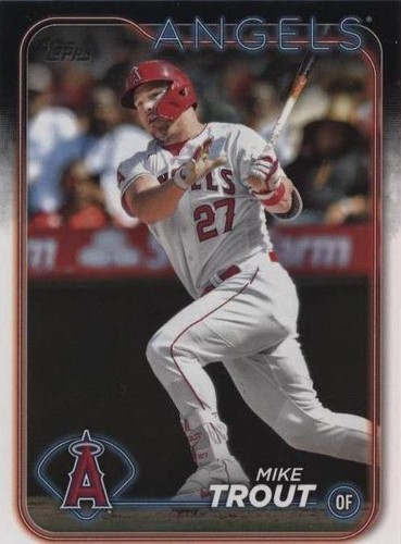 2024 Topps Series 1 1989 Mike Trout Auto Black Parallel 06 2024 Topps Series 1 1989 Mike Trout Auto Black Parallel 06