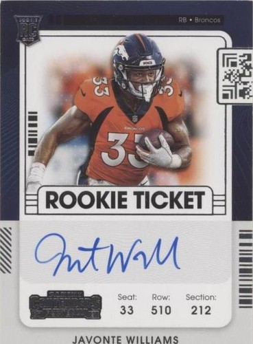 2021 Panini Contenders Javonte Williams #115