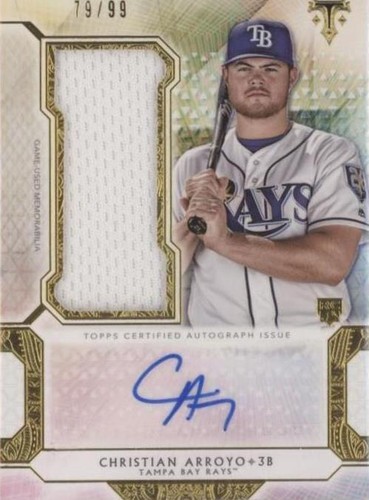 2018 Topps Triple Threads - Christian Arroyo #UAJR-CA
