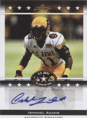 2012 Leaf U.S. Army All-American Bowl Ishmael Adams #BA-IA1