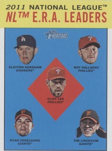 2012 Topps Heritage - Clayton Kershaw Cliff Lee Roy Halladay #5