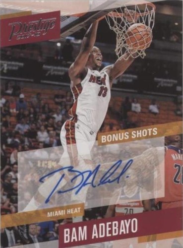 BAM ADEBAYO RC 2017 Prestige Micro Etch Rookies #14 RED
