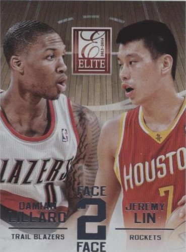 2013-14 Panini Elite - Jeremy Lin/Damian Lillard #18