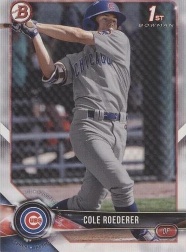 2018 Bowman Draft - Cole Roederer #BD-125